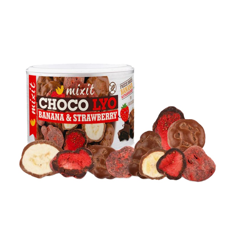 Mixit banán a jahoda v čokoládě 150g