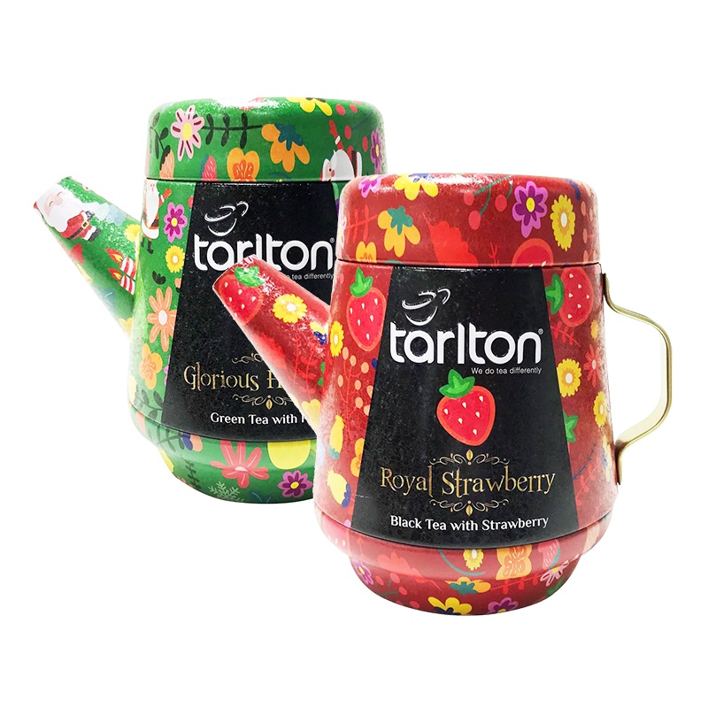Čaj Tarlton Tea Pot v plechové konvičce, mix příchutí, 100 g