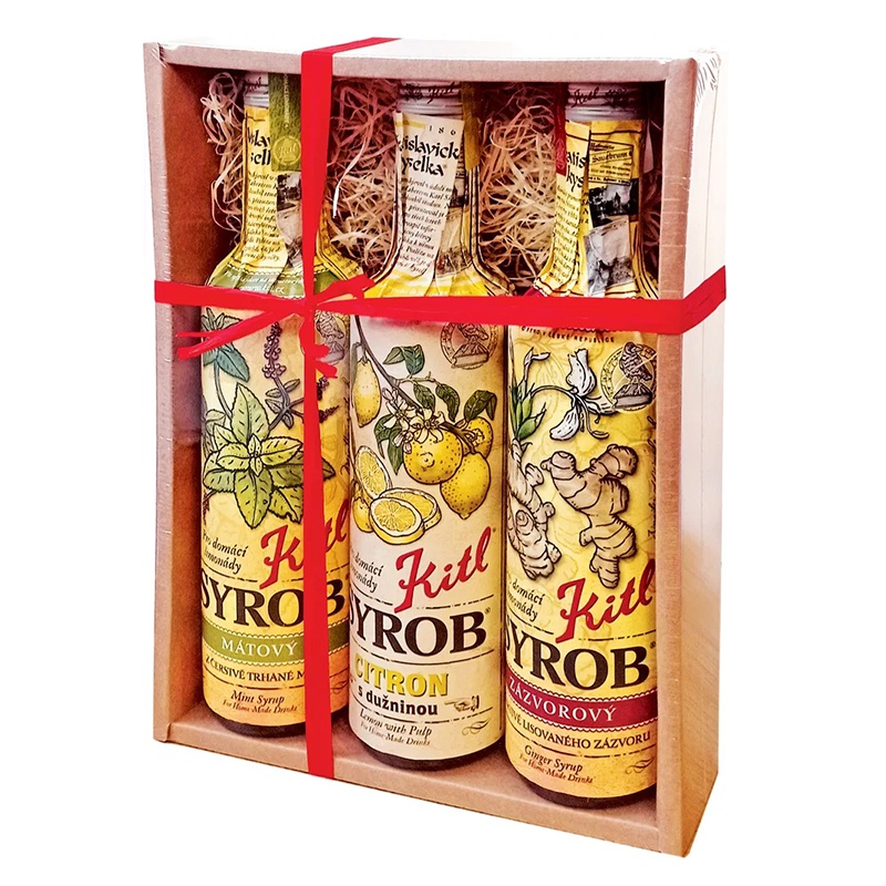 Sirup Kitl Syrob, mix příchutí, 3 x 500 ml