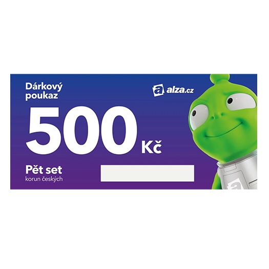 Alza poukaz 500 Kč, tištěný