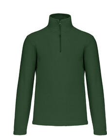 Kr�tk� fleecov� bunda na zip KA912, zelen�