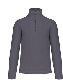 Kr�tk� fleecov� bunda na zip KA912, sv�tle �ed�