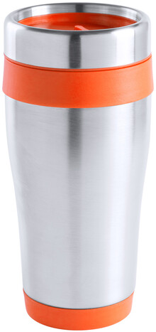 Termo hrnek Caprol, oranov, stbrn