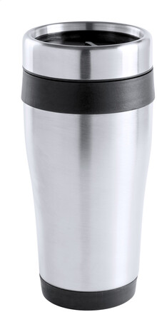 Termo hrnek Caprol, ern, stbrn