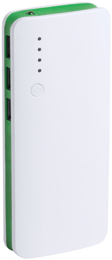 Power banka Tenak, zelen, bl