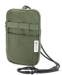 Ta�ka p�es rameno z recyklovan�ho pl�tna na telefon CanvaFon, zelen�