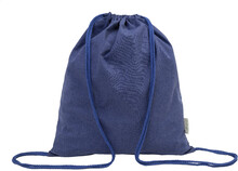 Vak se stahovac� ���rkou z recyklovan� bavlny Dropex, modr�