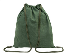 Vak se stahovac� ���rkou z recyklovan� bavlny Dropex, zelen�