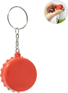 RABS p��v�ek na kl��e s otv�r�kem na lahve Popcap, �erven�