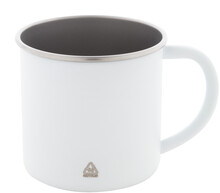 Hrnek z recyklovan� nerezov� oceli Hossa, b�l�