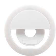 Krou�ek na mobil se sv�tlem Beautily, b�l�