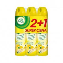 Osv�ova� vzduchu ve spreji Air Wick, citron & �en�en, 3x240 ml