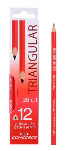 Tuka grafitov CONCORDE trojhrann .1 /2B