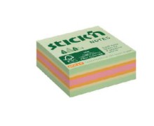 Samolepic bloek kostka Stick'n by Hopax FSC, 51 x 51 mm, lesn mix, 240 lstk