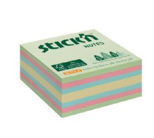 Samolepic bloek kostka Stick'n by Hopax FSC, 76 x 76 mm, lesn mix, 400 lstk