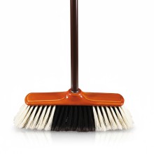 SMETK Mr.BROOM 28 cm s ernou tvrzenou ty 130 cm HZ