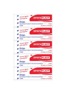 N�plasti textiln� 3M Spofaplast, 72 x 19 mm, 5 ks