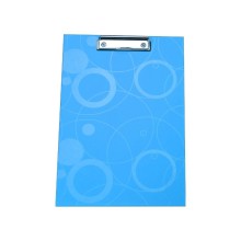 Podlo�ka psac� Karton PP NEO COLORI A4, s klipem, modr�