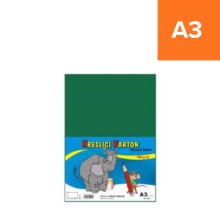 Kreslic� karton A3, zelen�, 180g/m2, 50 list�
