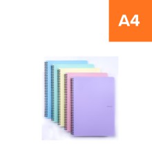 Pozn�mkov� blok PASTELINI, A4, r��ov�, linkovan�, 60 list�