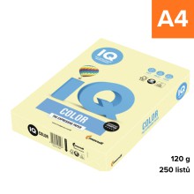Barevn� pap�r IQ Color Pastel A4 - YE23, sv�tle �lut�, 120 g, 250 list�
