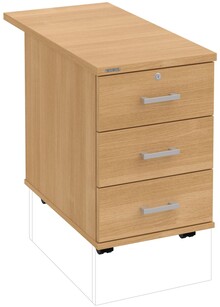 Kontejner 3 zsuvky naprc 80cm K 33 Z N 80 AKT/AKT